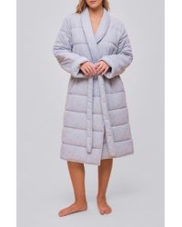 Papinelle - Cuddle Puffa Quilted Cotton Midi Robe - Lyst