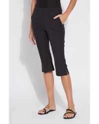 Lyssé - Amanda High Waist Pull-On Capri Pants - Lyst
