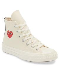 COMME DES GARÇONS PLAY - X Converse Chuck Taylor All Star Heart High Top Sneaker - Lyst