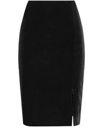Anne Fontaine - 'S Skirt Etoile Designer Skirt With Adjustable Zippered Waist And Side Slit - Lyst