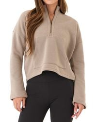 Threads For Thought - Nikki Triblend Half Zip Sweatshirt - Lyst