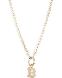 Nashelle - Initial Pendant Necklace - Lyst