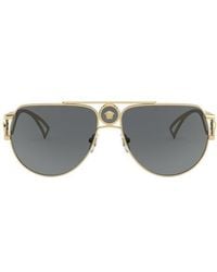 Versace - 60Mm Aviator Sunglasses - Lyst