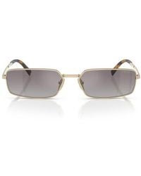 Prada - 59Mm Rectangular Sunglasses - Lyst
