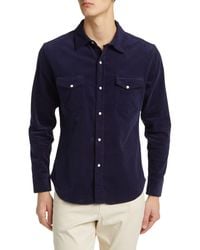 Goodlife - Stretch Corduroy Snap Front Shirt - Lyst
