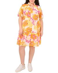 Cece - Floral Babydoll Dress - Lyst