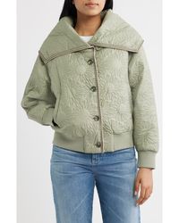 UGG - Solein Oversized Collar Quilted Jacket - Lyst