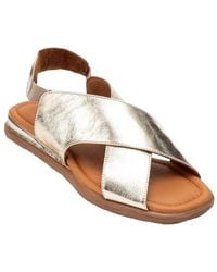 Forever & Always Shoes - Broods Elastic Leather Slip On Sandals - Lyst