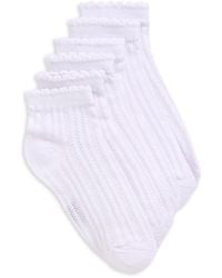 Stems - Lace Knit 3-Pack Ankle Socks - Lyst