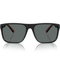 Scuderia Ferrari - 59mm Polarized Square Sunglasses - Lyst