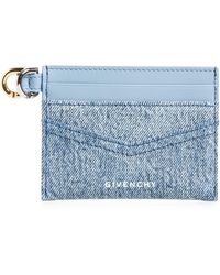 Givenchy - Voyou Denim & Leather Card Case - Lyst