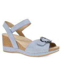 Dansko - Stella Ankle Strap Platform Wedge Sandal - Lyst