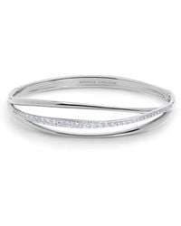 Monica Vinader - Nura Lab-Created Diamond Pavé Wrap Bangle Bracelet - Lyst