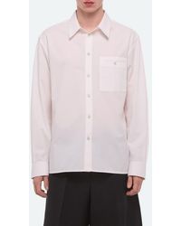Helmut Lang - Relaxed Solid Cotton Button-Up Shirt - Lyst