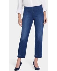 NYDJ - Bailey Pull-On Ankle Relaxed Straight Leg Jeans - Lyst