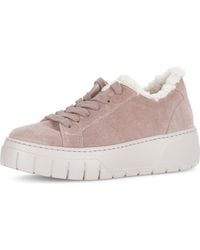 Gabor - 73.221 Faux Fur Lined Platform Sneaker - Lyst