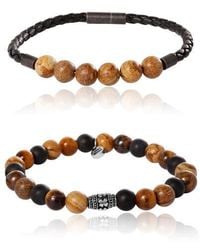 Lucky Brand - Stretch Bead & Magnetic Cord Bracelet Set - Lyst