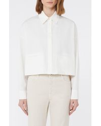 Weekend by Maxmara - Svago Boxy Cotton Button-Up Shirt - Lyst