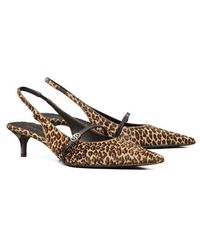 Tory Burch - Double T Buckle Slingback Mary Jane Kitten Heel Pump - Lyst