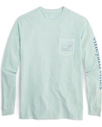 Vineyard Vines - Vintage Whale Pocket Long Sleeve Cotton Graphic T-shirt - Lyst