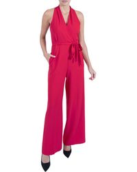 Julia Jordan - Tie Waist Wide Leg Jumpsuit - Lyst
