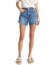 FRAME - Le Super High Waist Shorts - Lyst