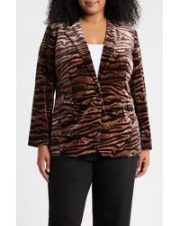Anne Klein - One-Button Notched Collar Blazer - Lyst