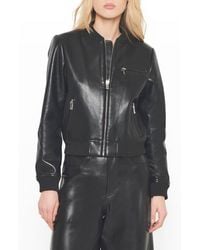 AS by DF - Dixie Recycled Leather Bomber Jacket - Lyst