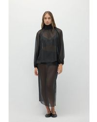NAKEDCASHMERE - Amara Silk Organza Blouse - Lyst