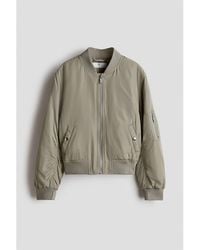 H&M - Padded Bomber Jacket - Lyst