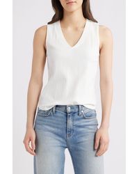 Wit & Wisdom - V-Neck Rib Tank - Lyst