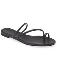 Reformation - Ludo Toe Ring Strappy Slide Sandal - Lyst