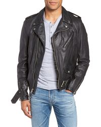 Schott Nyc - Hand Vintaged Cowhide Leather Motorcycle Jacket - Lyst