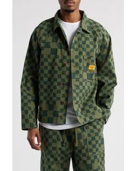 Service Works - Organic Cotton Drill Printed Front Of House Jacket - Lyst