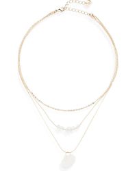 BP. - Shell Pendant Layered Necklace - Lyst