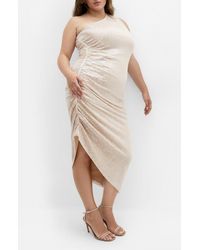 City Chic - Violeta Sequin One Shoulder Dress - Lyst