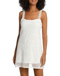 La Blanca - Waverly Crochet Cover-up Dress - Lyst