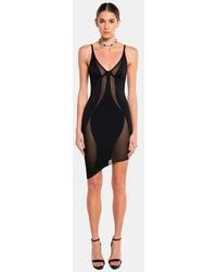 OW Collection - Swirl Mini Dress - Lyst