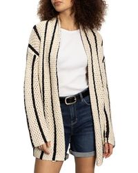 Sanctuary - Open Stitch Stripe Cotton Beach Cardigan - Lyst
