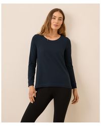 Pact - Luxe Stretch Jersey Swing Long Sleeve Tee - Lyst