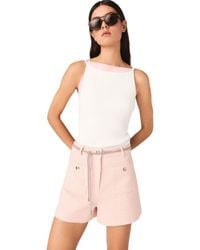 Maje - High Straight-Neck Top - Lyst