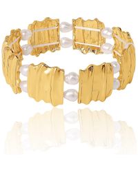 BCBGMAXAZRIA - Pearls Stretch Bracelet - Lyst
