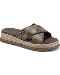 DKNY - Berris Cross Band Slide Sandal - Lyst