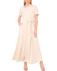 Ted Baker - Short Sleeve Belted Shirtdress - Lyst