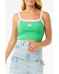 Rip Curl - Las Dalias Rib Baby Tank - Lyst