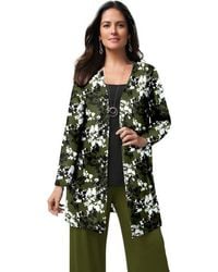 Jessica London - Everyday Stretch Knit Open Front Cardigan - Lyst