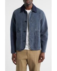 Paul Smith - Washed Removable Collar Quilted Jacket - Lyst