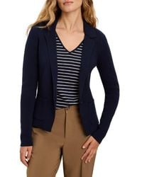 NIC+ZOE - Knit Cotton Blend One-Button Blazer - Lyst