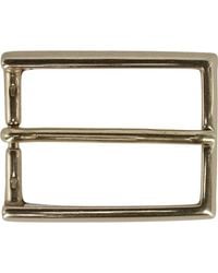 Trafalgar - 35Mm Italian Simply Classic Rectangular Solid Brass Harness Belt Buckle - Lyst