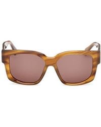 Max Mara - Glimpse 54Mm Round Sunglasses - Lyst